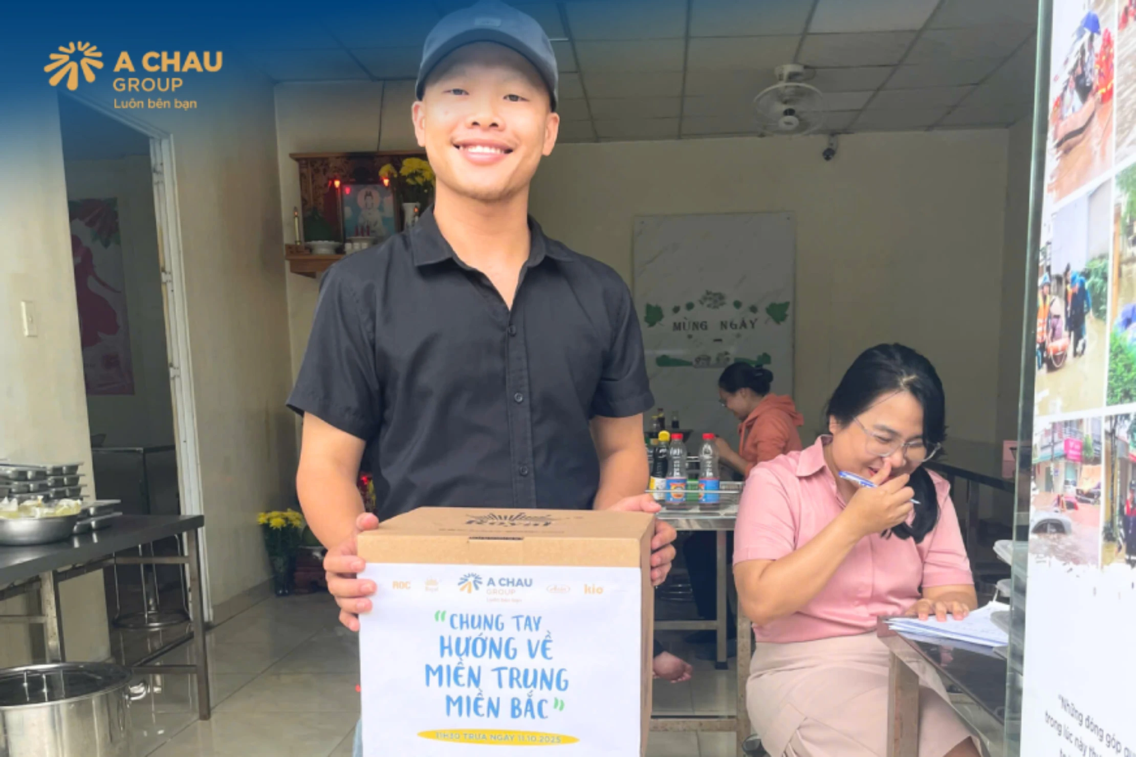 Một số hình ảnh công nhân viên tập đoàn quốc tế Á Châu đóng góp chung tay vì đồng bào miền bắc và miền trung