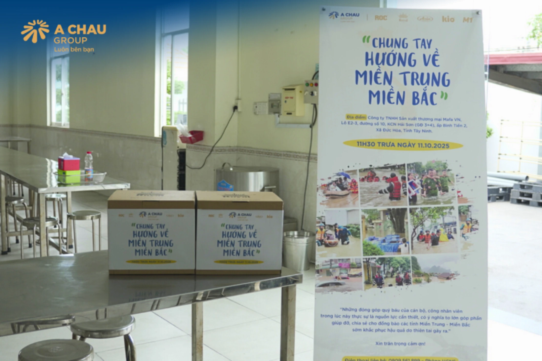 Một số hình ảnh công nhân viên tập đoàn quốc tế Á Châu đóng góp chung tay vì đồng bào miền bắc và miền trung