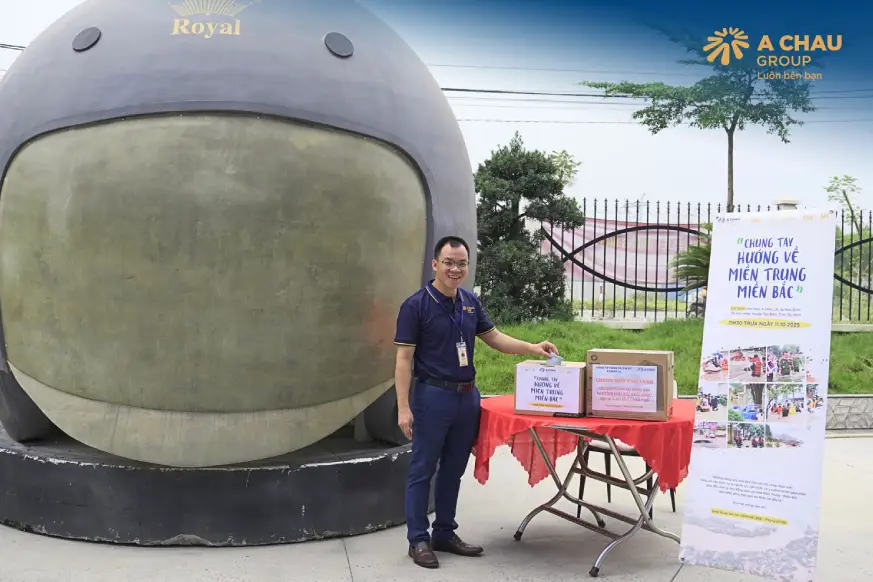 Một số hình ảnh công nhân viên tập đoàn quốc tế Á Châu đóng góp chung tay vì đồng bào miền bắc và miền trung