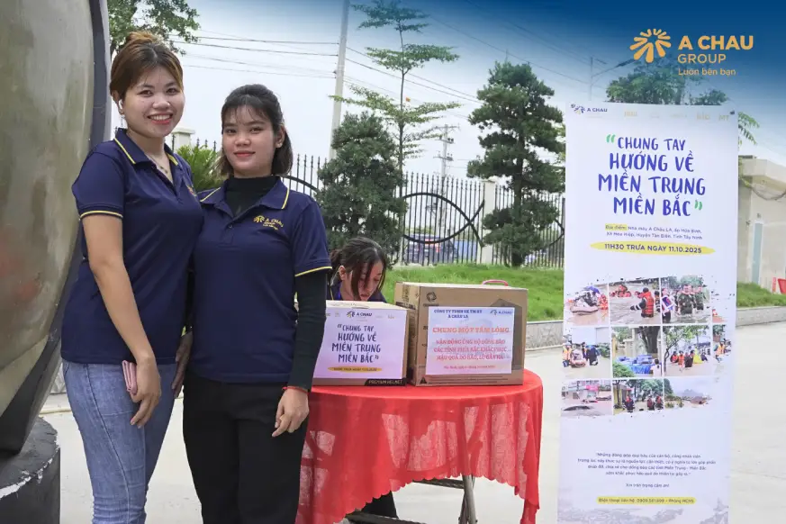 M,ột số hình ảnh công nhân viên tập đoàn quốc tế Á Châu đóng góp chung tay vì đồng bào miền bắc và miền trung