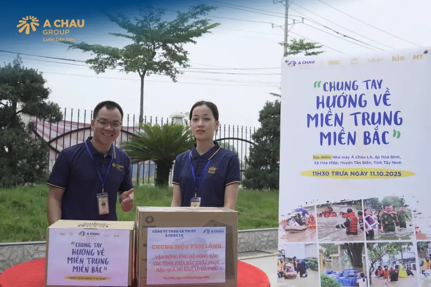 Một số hình ảnh công nhân viên tập đoàn quốc tế Á Châu đóng góp chung tay vì đồng bào miền bắc và miền trung