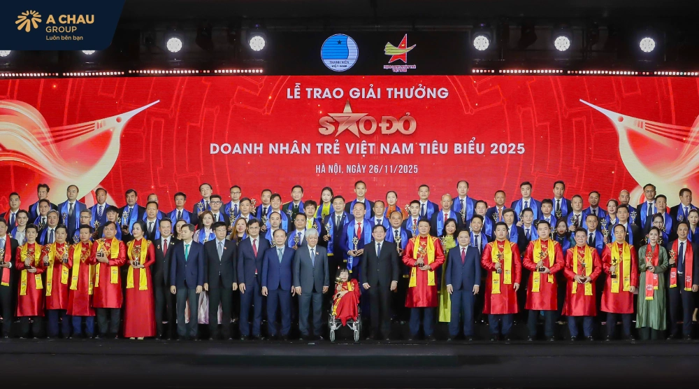 Anh Mai Văn Thuận - Tổng giám đốc Á Châu Group vinh dự nhận giải “doanh nhân trẻ sao đỏ việt nam tiêu biểu 2025” 1 Vinh danh tầm nhìn và bản lĩnh doanh nhân Việt tại sao đỏ 2025