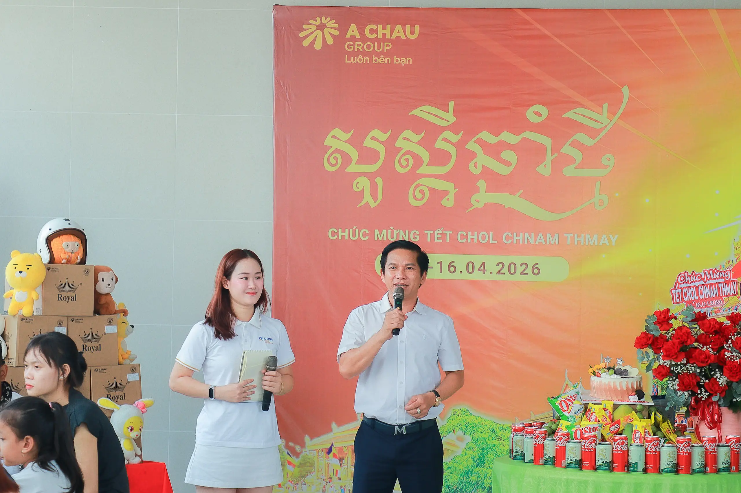 Tổng giám đốc Tập đoàn quốc tế Á Châu chia sẻ tại tết truyền thông đồng bào Khmer