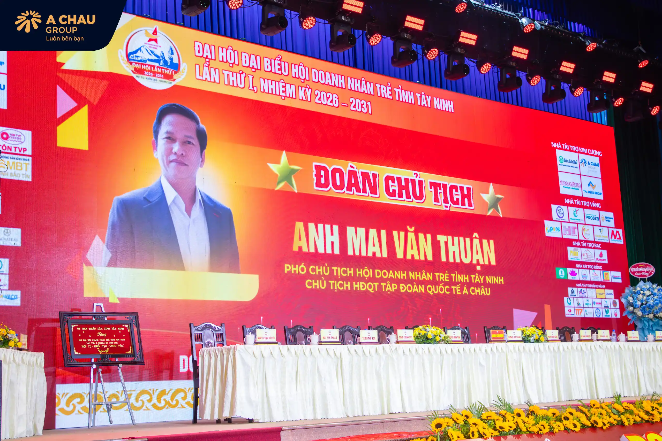 Á Châu Group đồng hành cùng Đại hội Doanh nhân Trẻ Tây Ninh lần I: Kết nối sức mạnh – Kiến tạo nhiệm kỳ phát triển mới