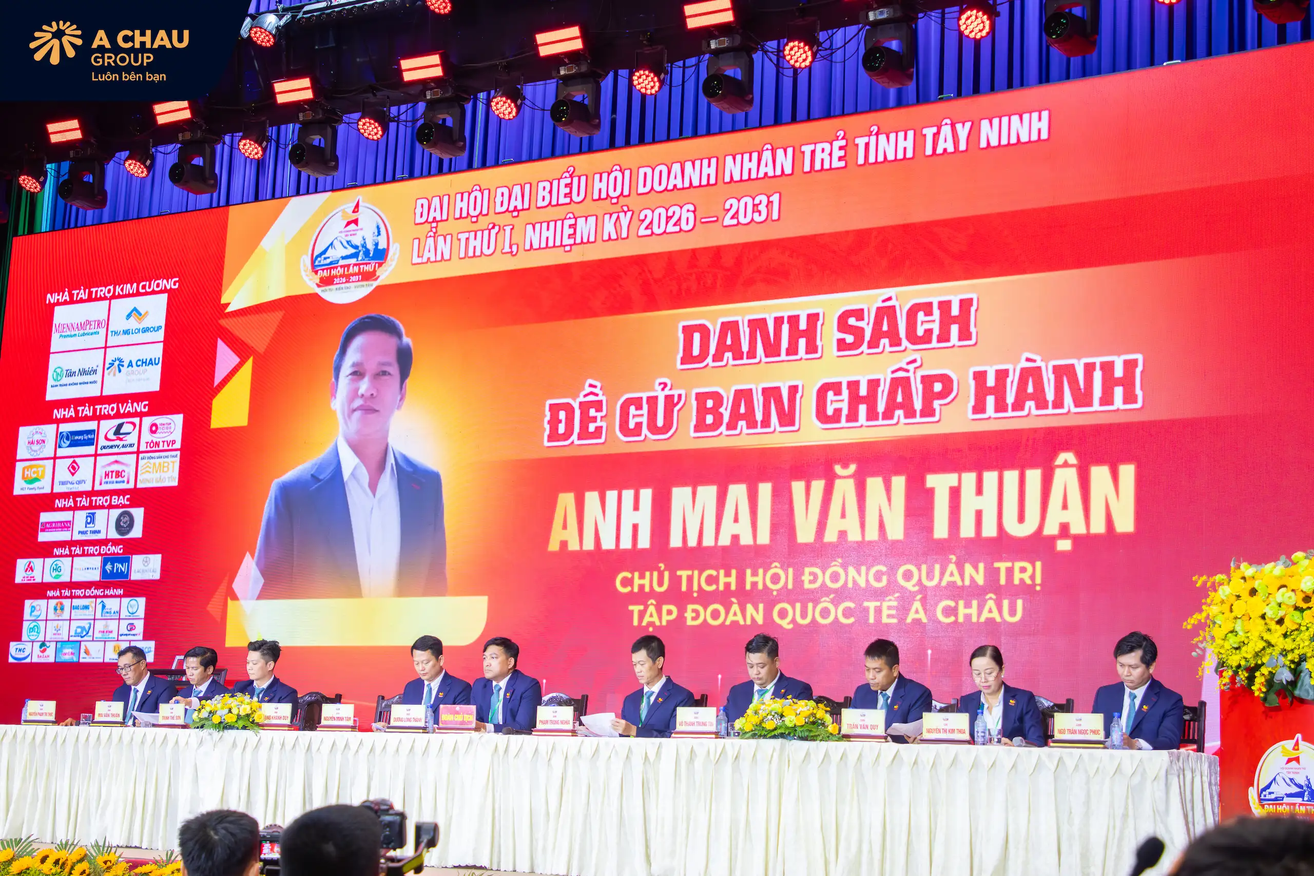 Á Châu Group đồng hành cùng Đại hội Doanh nhân Trẻ Tây Ninh lần I: Kết nối sức mạnh – Kiến tạo nhiệm kỳ phát triển mới