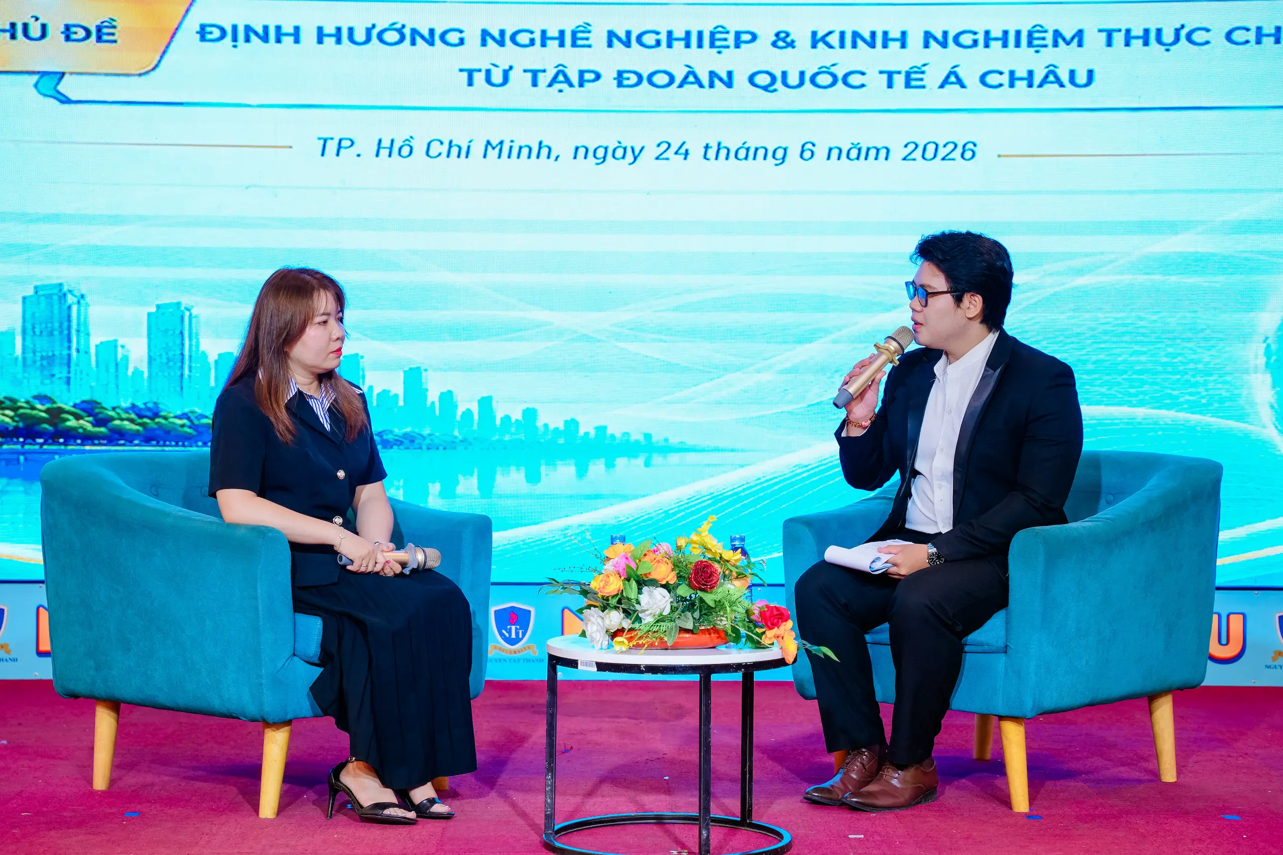 Á CHÂU GROUP GIAO LƯU DOANH NGHIỆP CÙNG SINH VIÊN ĐẠI HỌC NGUYỄN TẤT THÀNH: LAN TỎA KIẾN THỨC THỰC TIỄN – MỞ RỘNG CƠ HỘI NGHỀ NGHIỆP