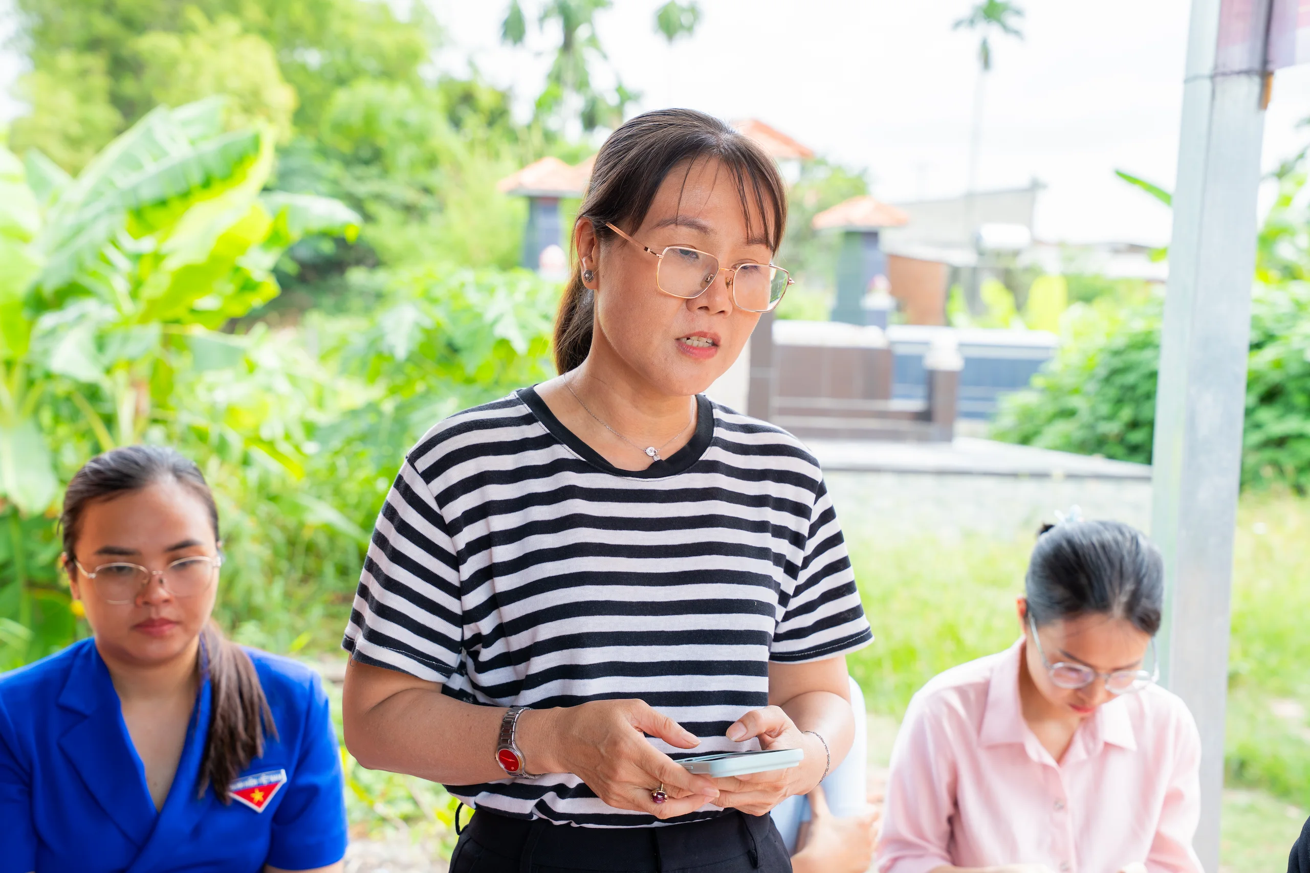 Bà Lê Thị Ngọc Bích – Ủy viên Ban Thường vụ Đảng ủy, Phó Chủ tịch UBND xã Mỹ Hạnh 